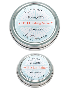 CBD Lip Balm & Healing Salve Combo available at dacremabotanicals.com!